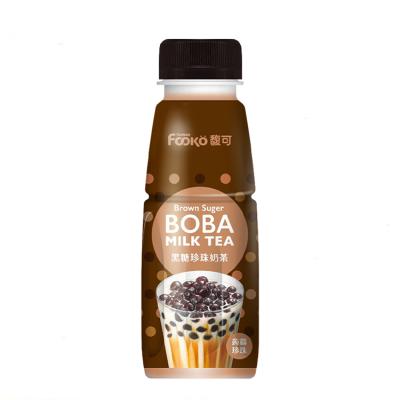 China Tea drinks price ex-factory sale polypropylene bottled brown sugar boba milk tea drink for sale