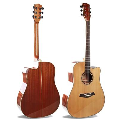 China Spruce Face Light Fir Sitka Veneer Acoustic Guitar for sale