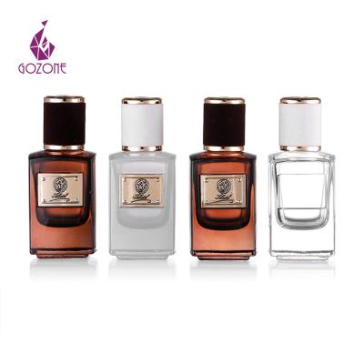 China Square 50Ml Cosmetic Perfume Packaging Bottle Custom Glass Spray Luxury Perfume Bottle for sale