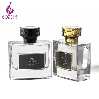 China French Style Logo Cosmetic Empty Custom Glass Perfume Bottle Atomizer 100Ml 50Ml for sale