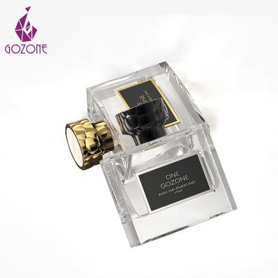 China Cosmetic 50 Ml Perfume Bottle 30Ml Custom Spray Square Glass Label Perfume Bottle for sale