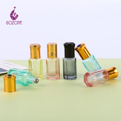 China 3Ml Cosmetic Bottle 3Ml 6Ml Cosmetic Skin Perfume Oil Roll On Essential Oil Mini Glass Bottle for sale