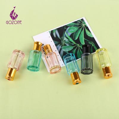 China 6Ml Cosmetics Perfume Attar Oil Froasted Cosmetics Black Essential Oil Glass Bottle for sale