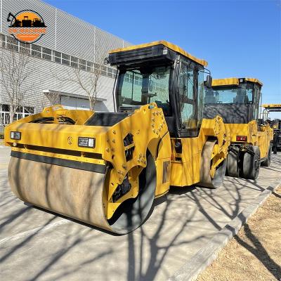 China Construction worksÂ   Vibratory Earthwork Compactor Machine 13 Ton Double Drum Road Roller Machinery for sale