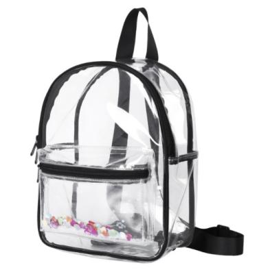 China 2021 Durable Clear Schoolbags PVC Waterproof Casual Waterproof Clear Backpack for sale