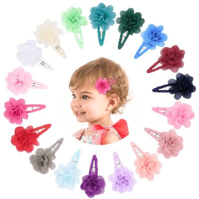 China High quality children kids three-dimensional baby color hairpin candy flower hairpin hair accessories for sale