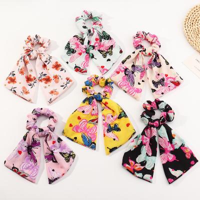 China Fashionable designer Korean Pastoral Style flowers cute hair band girls hair bands scrunchies for sale