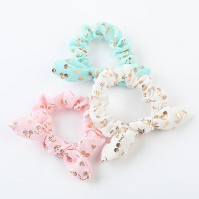 China Favors Luxury Handmade Candy Colors Elastic Hair Scrunchies Ponytail Holder Hair Band Satin Hair Tie for sale