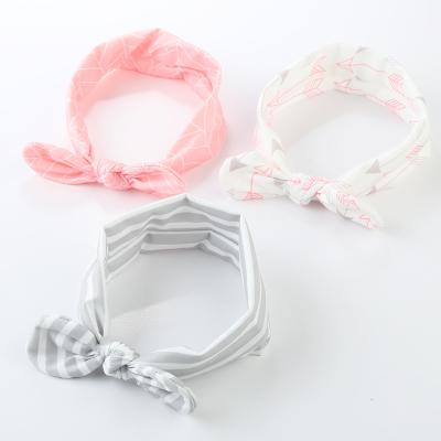 China Simple Concise Women's Hair Band Lovely Children's Custom Print Hair Tie No Wrinkle Non Crinkle Elastic Hair Band Girls Hair Accessories for sale