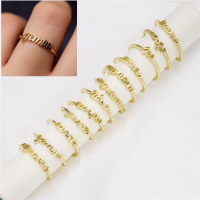 China High Quality Open Insist Adjustable Cool Wind Love Ring Cavity Fashion Common Index Ring for sale