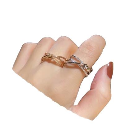 China High Quality Custom Hollow Ring Women's Open Fashion Open Index Finger Luxury Soft Ring for sale