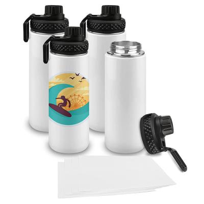 China Viable 32oz Heat Transfer Printing White Outdoor Sports Empty Kettle Sublimation Thermal Coating for sale