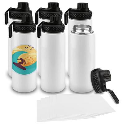 China Stainless Steel Viable Creative Heat Sublimation Double Layer Thermos 304 Sports Process Kettle 32oz for sale