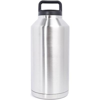 China One Gallon Water Bottle BPA Free Outdoor Sport Stainless Steel Vacuum Insulated Vivid Buzzer With Straw Lid for sale