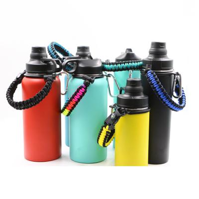 China Increasing Supplies Wholesale For Vacuum Flask Wide Mouth Water Bottle Lids With Handle Survival Strap for sale