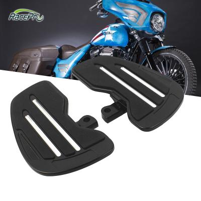 China Aluminum & RACEPRO 2022 Newest Passenger Comfortable Custom Rubber Floorboards Motorcycle Rear Floorboards For Harley XL883/1200/X48 for sale