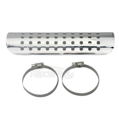 China Guard Exhaust Decorative Metal Steel Exhaust Muffler Heel Pipes For Harley Cruiser Chopper for sale