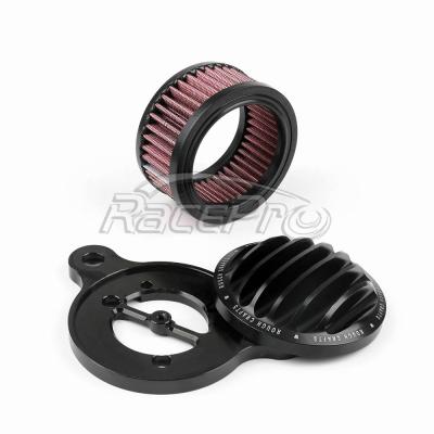 China Eliminate The Biggest Restriction In The Engine Intake Filter Air Filter Cleaner Kit Fin System For Harley Sportster XL883 XL1200 (88-16) for sale