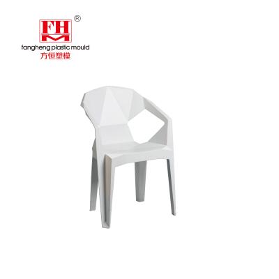 China Plastic Armrest Diamond Chair Plastic Mold for sale