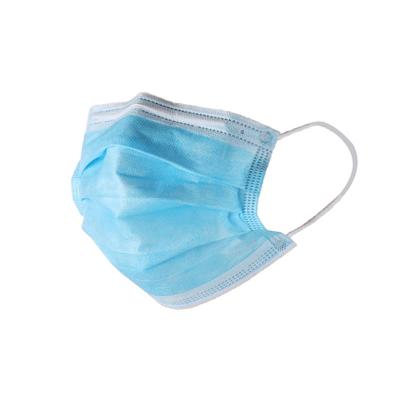 China Adult Cloth Blue 3 Layers Disposable Face Mask OEM Branded Masks Face Mask-Medical for sale