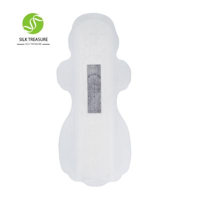 China Super Absorbent Disposable High Quality White Bamboo Fiber Graphene And 360mm Long Night Sanitary Napkins for sale