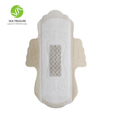 China Super Absorbent Graphene Mugwort Daily-use White Bamboo Fiber Sanitary Pads For Ladies for sale