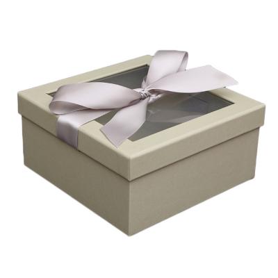 China Bio-degradable Bow Knot High grade Ribbon Bow Knot Gift Box Customized Creative Gift Packaging Box for sale