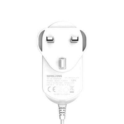 China CE gs three pin residential / general purpose UK plug for power adapter for sale