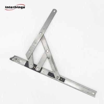 China Customized Modern Stainless Steel 22mm Square Groove Pivot Casement Window Single Stay Hinge Left And Right Different for sale