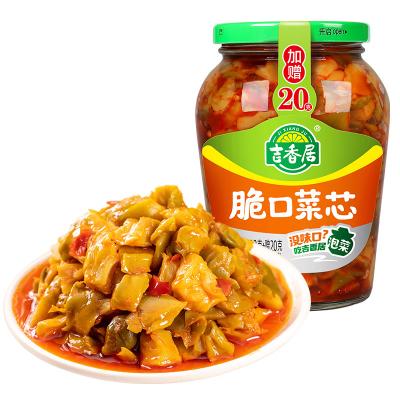 China Ready to eat with open the bottle wholesale 2023 factory Wholesale Jixiangju  Shredded Spicy Cabbage 350g Mustard Brand Pickle seasonings for sale