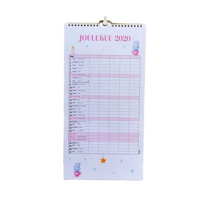 China Weekly Calendar New Advent English Mideum Size Yearly Planer Wall Calendar Hanging Planner for sale