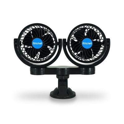 China New In-Car Refrigeration Mitchell Car Fan 12V 4 Inch 12 Speed ​​LED LCD Switch Fan For Car Cooling for sale