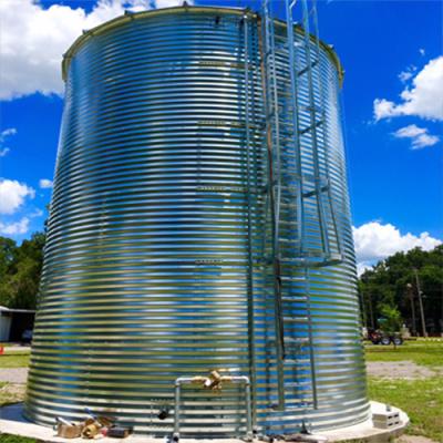 China Hotels manufacture direct sale collection corrugated industrial tank rainwater irrigation steel tank galvanized round water tank for sale