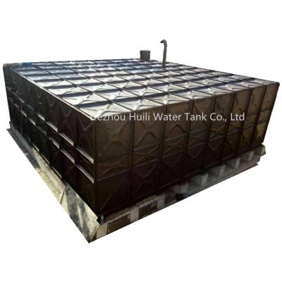 China Hotels price cheap modular pressed steel sectional water tank bottom storage tank from GSC BDF for Kuwait for sale