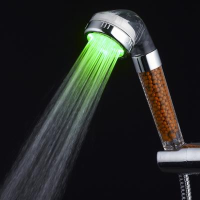 China Without Filters Factory Direct Bathroom Thermostatic Led Luxury Main Shower, ABS Material Shower Head for sale