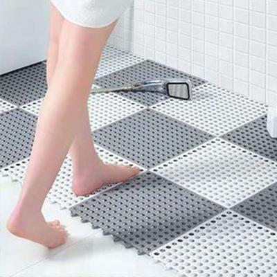 China Sustainable Hot Sale With Drain Holes Suction Cups Anti Slip Bath Mat, Plastic Bathroom Mats Bath Mats Luxury for sale