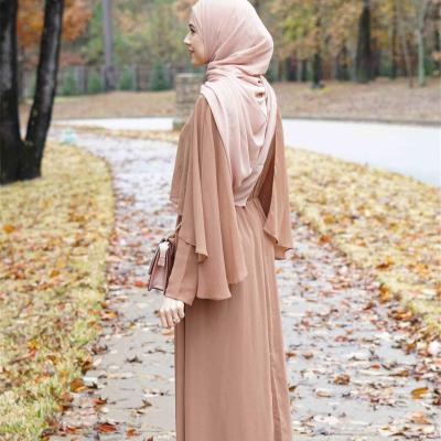 China 2021 New Arrival Summer Women's Long Sleeve Abaya Fashion Clothing Coat Loose Dress Skirt Long Casual Dresses For Ladies A456469 for sale