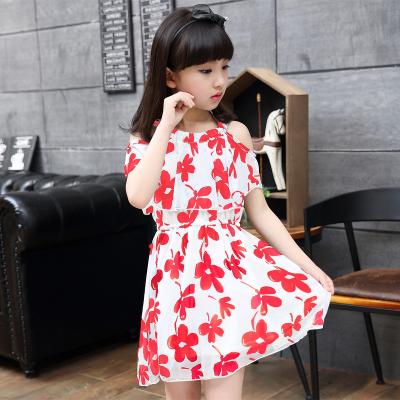 China Anti-Wrinkle 2021 Summer Hot Sale Bridesmaid Dresses Chiffon Kids Dresses Floral Princess Elegant Casual Kids Clothing Dress For Child for sale