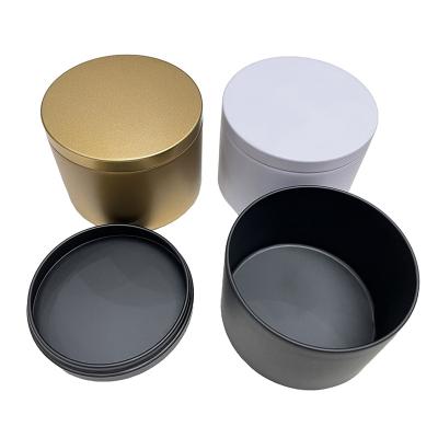 China Gift & Wholesale craft price candle best tin 8oz all white all black for making candles for sale