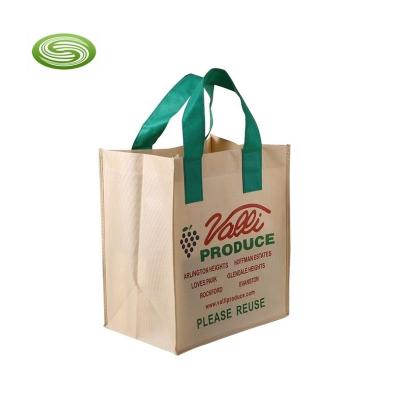 China Customized Handle Handled Bags Nonwoven Shopping Bags for sale