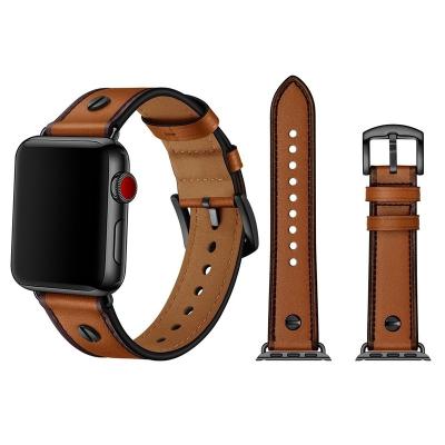 China Various Good Quality Strap 44mm Leather Smart Watch Special Hot Selling Strap For Apple Watch for sale