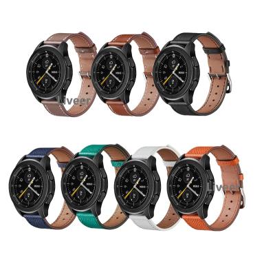 China Hot Selling Leather Best Quality Luxury Smart Watch Band Strap For HHUAWEI Watch Gt2 Samsung Galaxy for sale