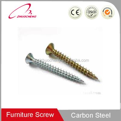 China Double flat countersunk flat head pozi chipboard screws for sale