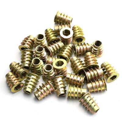 China General Industry Hex Socket Furniture M8 Thread Insert Nut With Zinc Alloy for sale