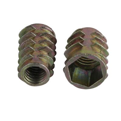 China Heavy Industry M8*25 Type E Wood Insert Nut For Furniture With ISO9001 for sale