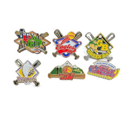 China China Silver Plating Lapel Pins Western Suit Mens Gold Custom Gifts Antique KUNSHAN Customized Logo Baseball for sale