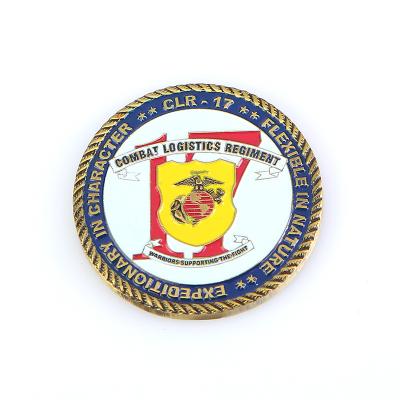 China CUSTOMER-STYLE USA America Shield Colorized Navy Captain Art Coin Challenge for sale