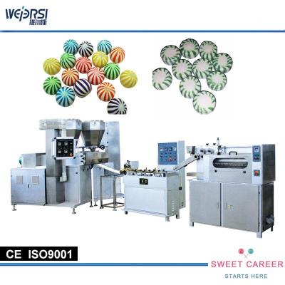 China Snack Factory SYJ-IIDOUBLE COLOR HARD CANDY EXTRUDER Two Color Hard Candy Extruder / Double Color Candy Making Machine for sale