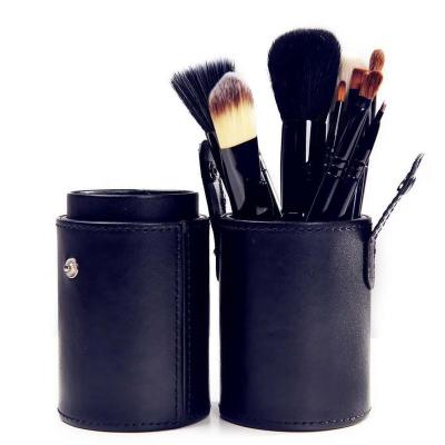 China Angular Blush Weego New Arrivals 12pcs Makeup Brush Set Professional Custom Makeup Brush With PU Barrel for sale