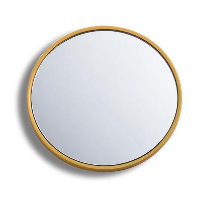 China Personalized ABS Gold Plating Frame Single Side Around Small Portable Plastic Cosmetic Mirror Makeup Mirror Custom Logo for sale